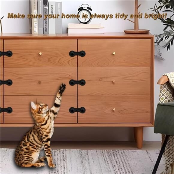 Child Safety Locks (10-Pack) - Baby Proof Cabinet Lock (No Drilling) 3M Adhesive - Picture 7 of 8